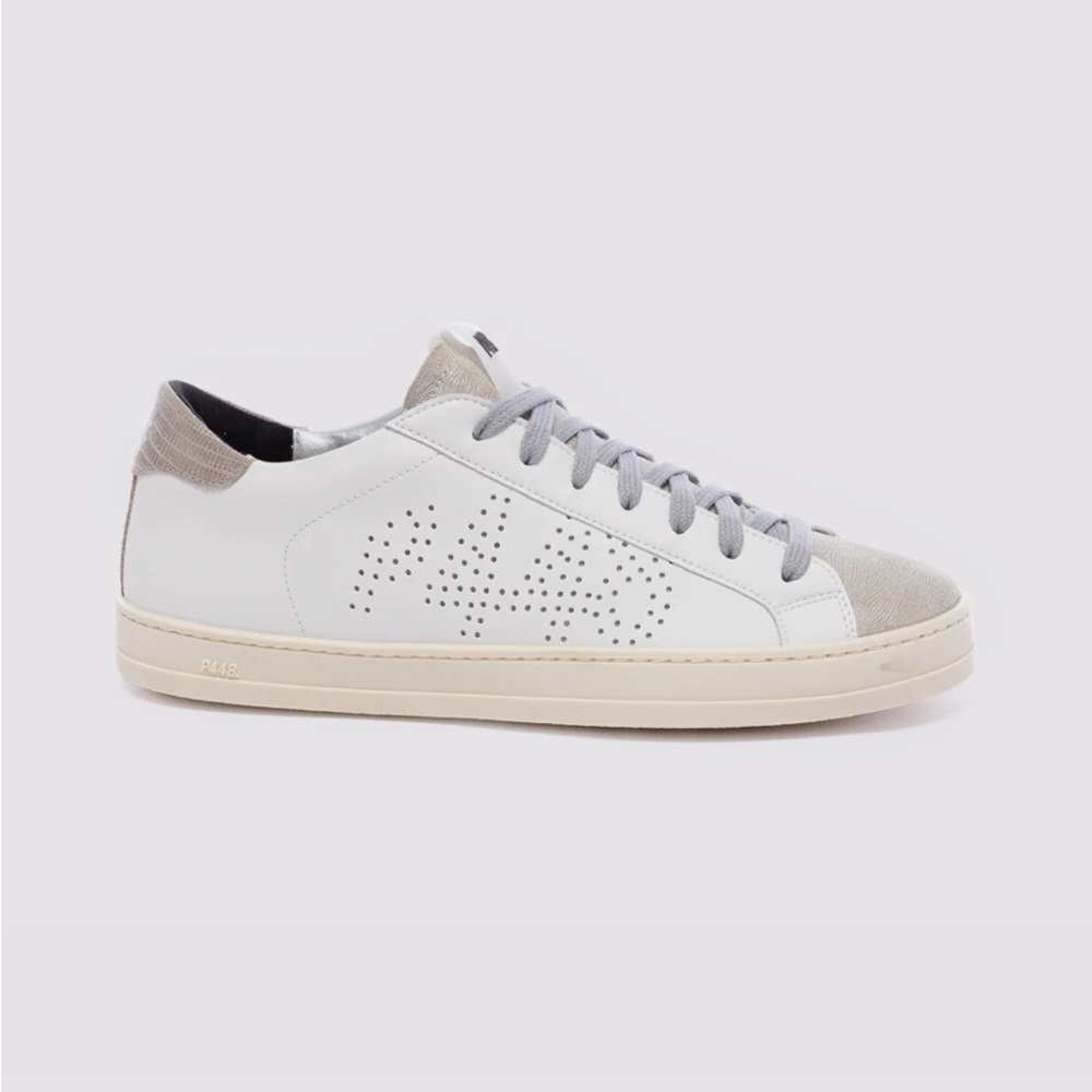 P448 White and Gray Sneakers